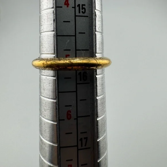 VTG AVON Kensington Victorian Art Deco Ring Rhinestone Gold Tone Adjustable 5-7 - Picture 5 of 7